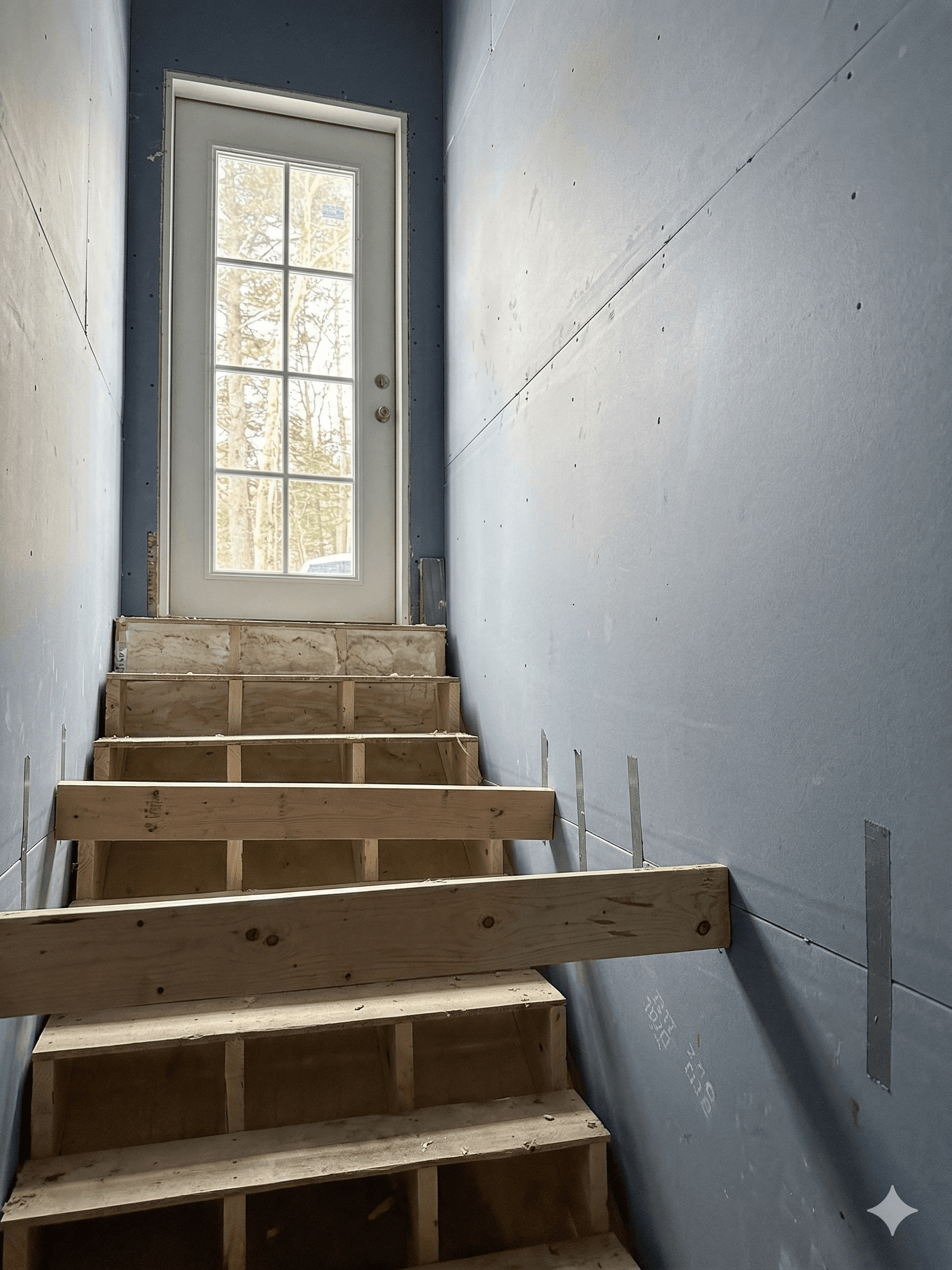 Stairwell Blueboard Install
